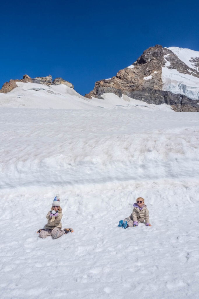 Jungfraujoch met kinderen