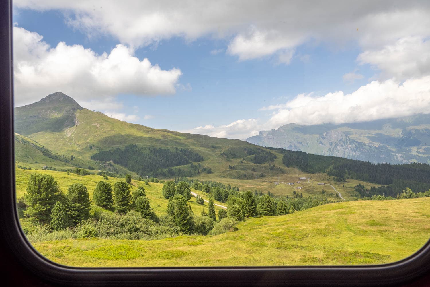 Jungfraujoch - uitzicht vanuit de trein