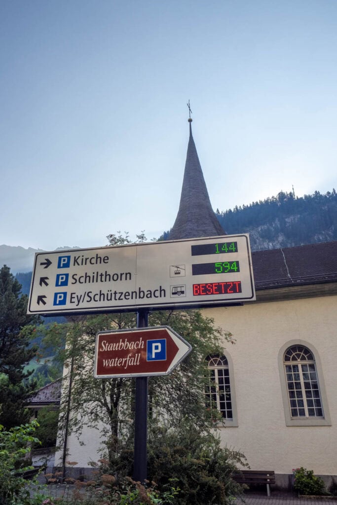 Parkeren in Lauterbrunnen