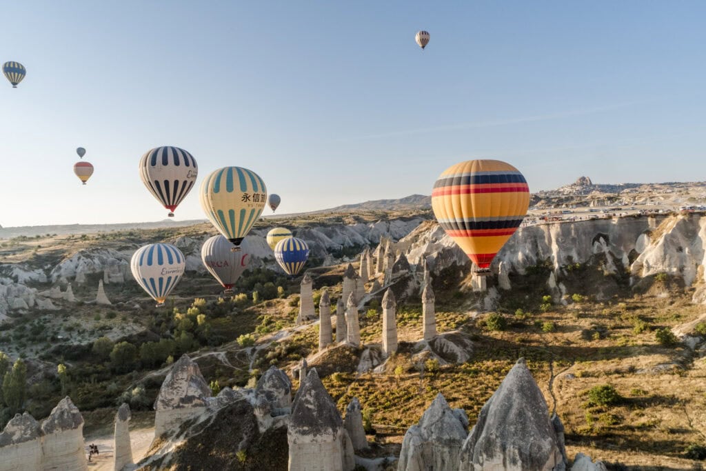 Luchtballonvaart Cappadocië