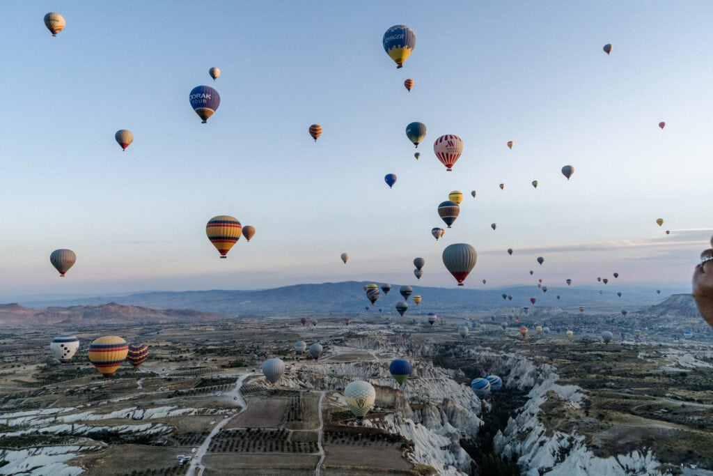 Luchtballonvaart Cappadocië